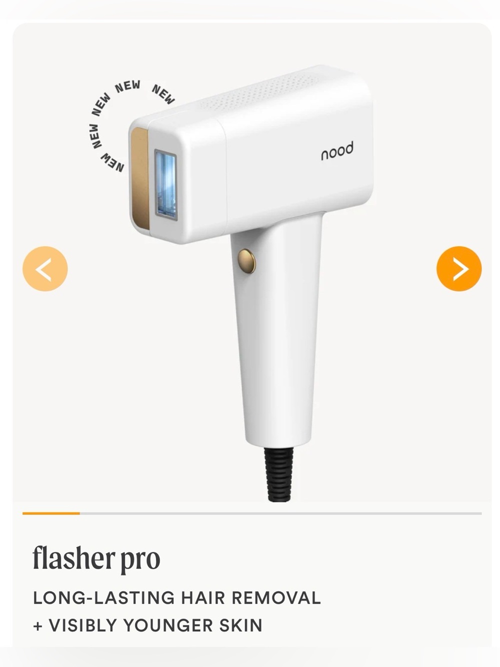 Nood Flasher Pro Hair Removal Laser Device in White - Picture 2 of 13